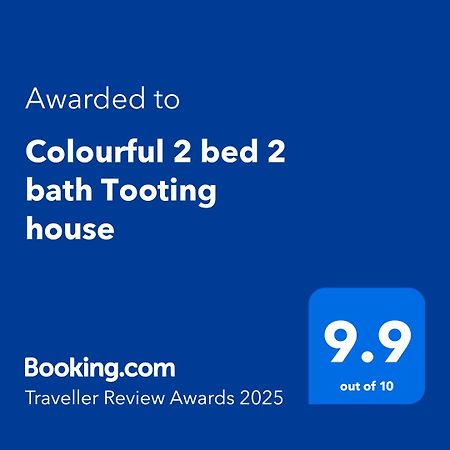 Colourful 2 Bed 2 Bath Tooting House Apartman London Kültér fotó
